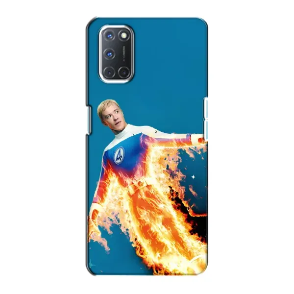 Чохол з принтом «Людина-факел у вогні» для OPPO A72