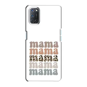 Чехол с принтом «Текстовый коллаж мама» для OPPO A72