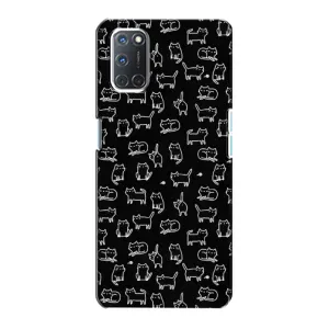 Чохол з принтом для Oppo A72 (AlphaPrint) Модні коти (Маленькі котики)