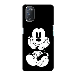 Эксклюзивный чехол для Oppo A72 (AlphaPrint - Мультяшные) (Микки на черном)