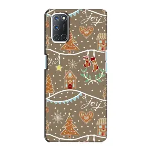 Новорічні, Святкові Чохли для Oppo A72 - 2024 год (Новорічні пряники)