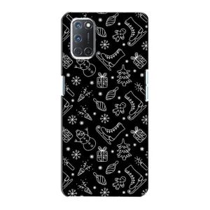 Новорічні, Святкові Чохли для Oppo A72 - 2024 год (Новорічний фон)