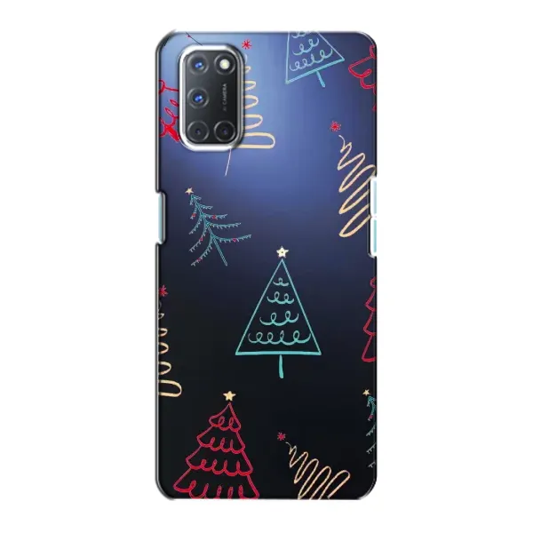 Чехол с принтом «Рождественские елки» для OPPO A72