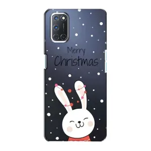 Зимні Чохли для OPPO A72 - прозорий фон (Різдвяний заєць)