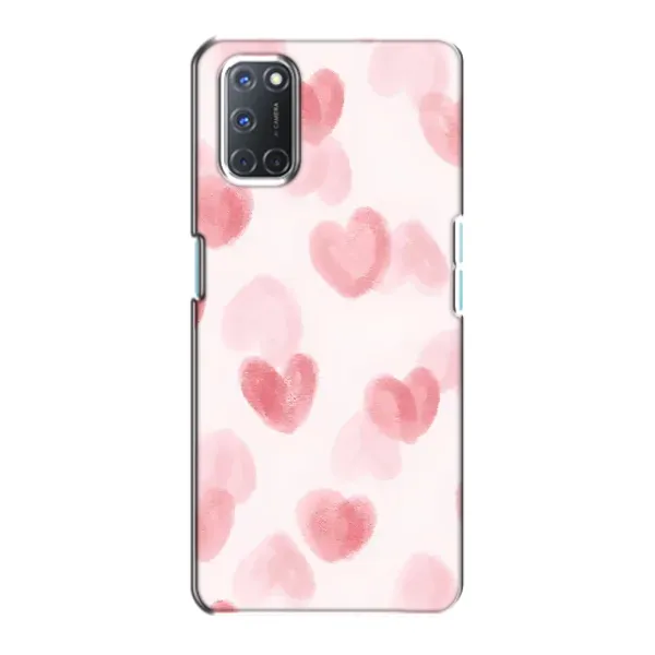 Чехол с принтом «Розовые сердечки» для OPPO A72