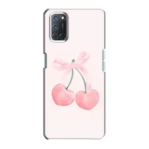 Чехол с розовым рисунком для Oppo A72 (Розовые вишни)