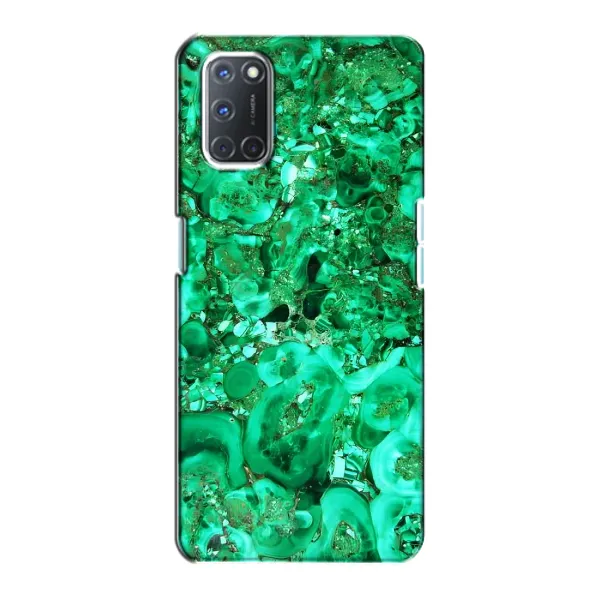 Чохол з принтом «Салатовий Мрамор» для OPPO A72
