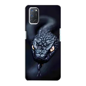 Чехол с принтом «Черная змея» для OPPO A72