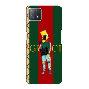 Брендновые Чехлы для Oppo a73 (5G) - (PREMIUMPrint) (Барт ГУЧЧИ)