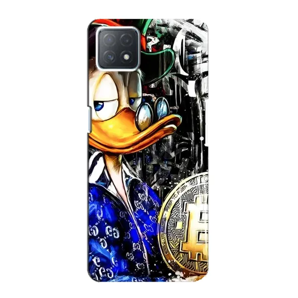 Чохол з принтом «Біткойн Скрудж» для OPPO A73 (5G)