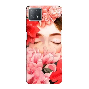Чехлы (ART) Цветы на Oppo a73 (5G) (VPrint) (Очі в квітах)