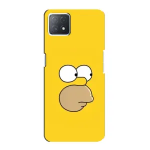 Чехол с Симпсонами для Oppo a73 (5G) (VPrint) (Гомер)