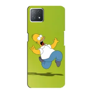 Чехол с Симпсонами для Oppo a73 (5G) (VPrint) (Гомер Симпсон)
