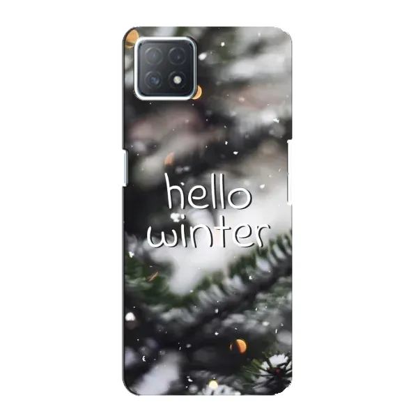 Чехол с принтом «Hello winter» для OPPO A73 (5G)
