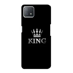 Чехол с Короной Оппо А73 5Джи - (AlphaPrint) (KING)