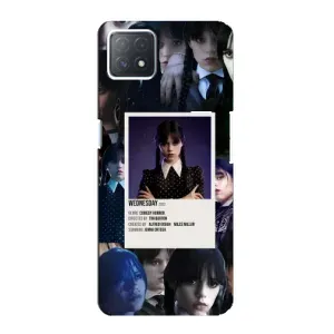 Чехлы Венсдей на Oppo a73 (5G) Уэнсдей (AlphaPrint) (коллаж Уэнздей)