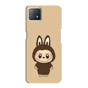 Чехол с Лабубу на Oppo a73 (5G) (Bored Ape в красном)