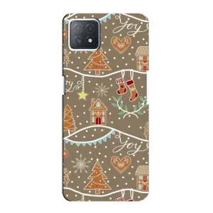 Новогодние, Праздничные Чехлы для Oppo a73 (5G) - 2024 год (Новогодние пряники)