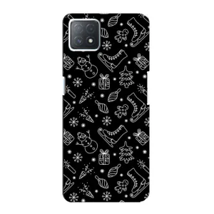 Новогодние, Праздничные Чехлы для Oppo a73 (5G) - 2024 год (Новогодний фон)