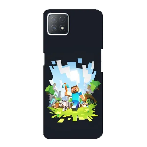 Чохол з принтом «персонажі Minecraft» для OPPO A73 (5G) Чохол з принтом «персонажі Minecraft» для OPPO A73 (5G)