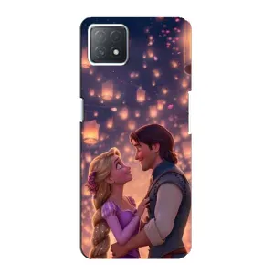 Чехол Рапунцель для Oppo a73 (5G) (Принцесса и принц)