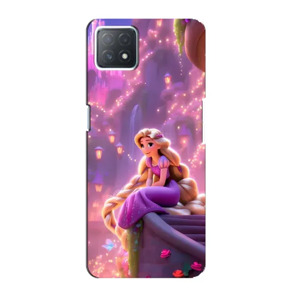 Чехол с принтом «Рапунцель в замке» для OPPO A73 (5G)