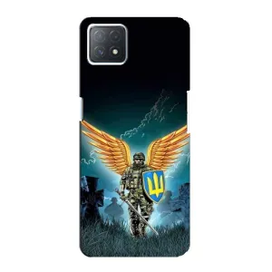 Чехлы с картинкой ЗСУ для Oppo a73 (5G) (AlphaPrint) (Солдат ЗСУ)
