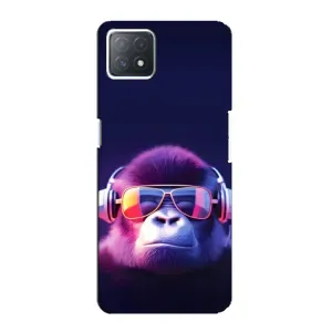 Чехол с Обезьянами Oppo a73 (5G) - (AlphaPrint) (Стильная обезьяна)