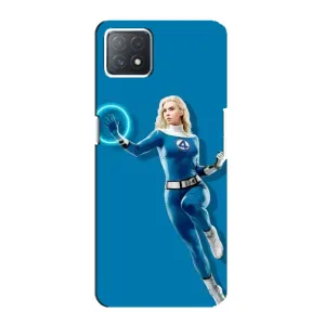 Чехол с принтом Фантастическая четверка для Oppo a73 (5G) (Сью Сторм полет)