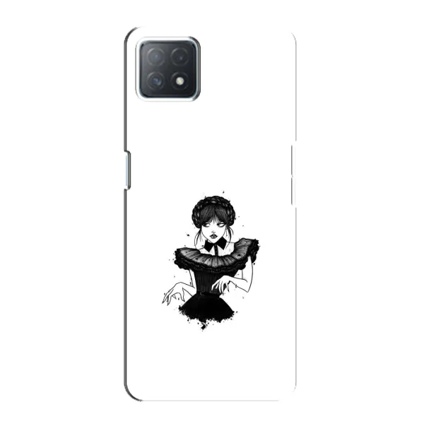 Чохол з принтом «танець Венздей» для OPPO A73 (5G)