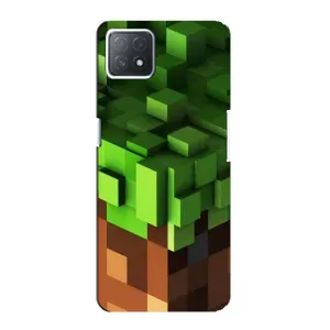 Чохол Майнкрафт на Oppo a73 (5G) (AlphaPrint) Minecraft (текстура Майнкрафт)