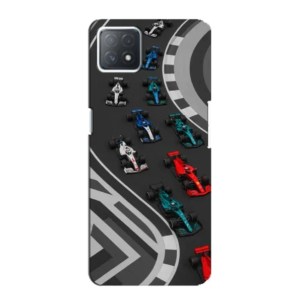 Чехол с принтом «Трасса Ф1» для OPPO A73 (5G)