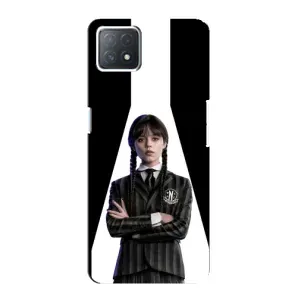 Чехлы Венсдей на Oppo a73 (5G) Уэнсдей (AlphaPrint) (W-Wednesday)