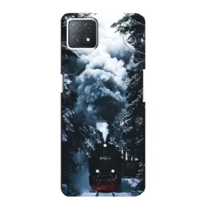 Новогодние, Праздничные Чехлы для Oppo a73 (5G) - 2024 год (Зимний поезд)
