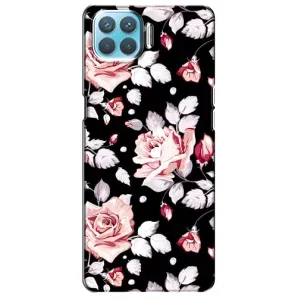 Чехлы с Цветами для Oppo A73 (VPrint) (Цветочки на черном)