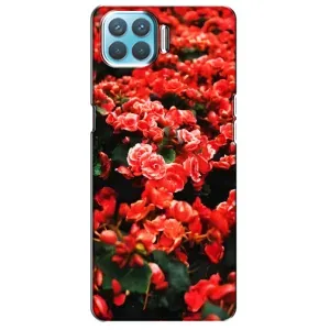 Чехлы с Цветами для Oppo A73 (VPrint) (Цветы красные)