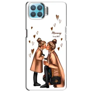 Чехол с печатью для Oppo A73 - (Мама с ребенком) (AlphaPrint) (Дочка и мама)