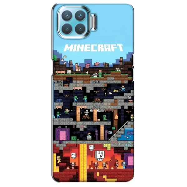Чехол с принтом «фон Minecraft» для OPPO A73