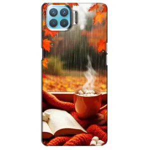 Чехол с уникальным дизайном «Осень с кофе» для Oppo A73 (Кофе и дождь)