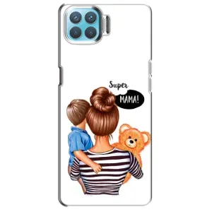 Чехол с печатью для Oppo A73 - (Мама с ребенком) (AlphaPrint) (Мама с сыном)