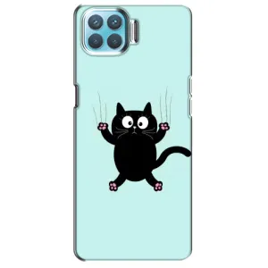 Чохол з принтом для Oppo A73 (AlphaPrint) Модні коти (Падаючий кіт)