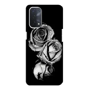 Чохол з картинкою (Стильні) OPPO a74 (5G) - (AlphaPrint) (Чорна троянда)