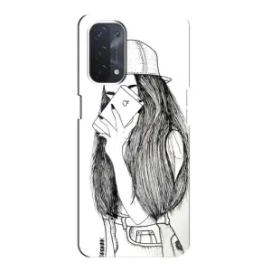 Чехол с печатью для Oppo a74 (5G) - (Мода) (AlphaPrint) (Фото девочки)