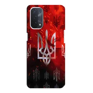 Украинские Чехлы для Oppo a74 (5G) с картинкой УПА (AlphaPrint) (ГЕРБ УПА)