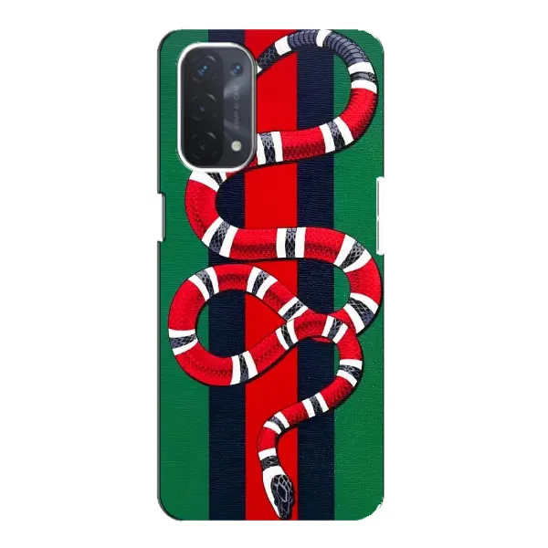 Чохол з принтом «Gucci змія» для OPPO A74 (5G)