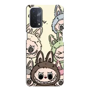 Чохол з Лабубу на Oppo a74 (5G) (Золота мавпа Bored Ape)