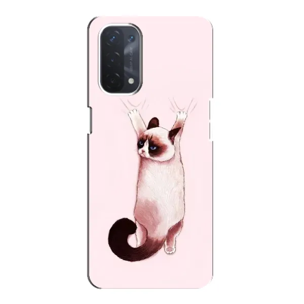 Чохол з принтом «Котик падає» для OPPO A74 (5G)