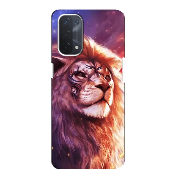 Чехол с принтом «Красочный Лев» для OPPO A74 (5G)