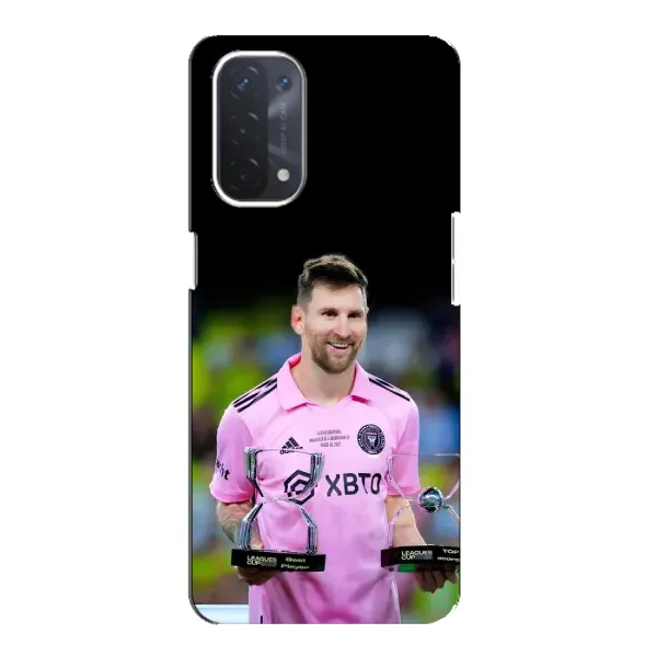 Чехол с принтом «Кубки Месси» для OPPO A74 (5G)