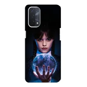 Чохол з принтом «Магічна сфера Венздей» для OPPO A74 (5G)